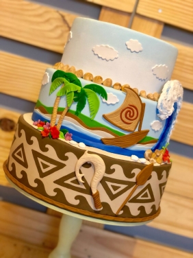 Locação para Festas, Bolo Fake Moana 3 Andares, Bolo Cenografico, São Paulo, SP, Imagem 6
