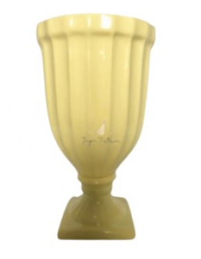 Vaso Cerâmica Boca G Amarelo Locação SP