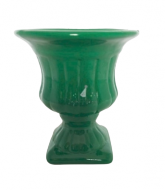 Vaso Cerâmica P Verde Locação SP, Imagem 1