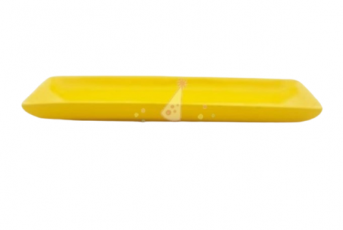 Bandeja Cerâmica Retangular Amarelo Quente Locação SP, Imagem 1