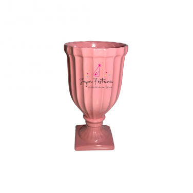 Vaso Cerâmica Boca G Rosa Locação SP