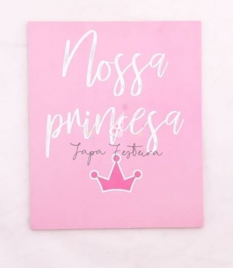 Quadro MDF Nossa Princesa Locação SP