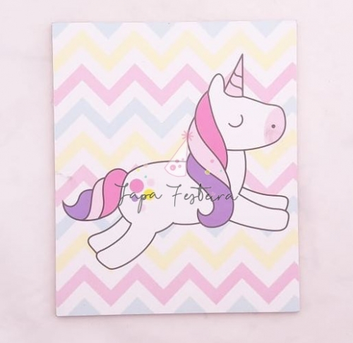 Quadro MDF Unicórnio Locação SP