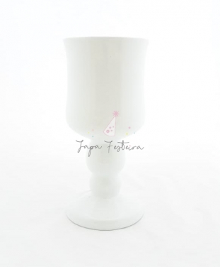 Vaso Cerâmica GG Branco Locação SP, Imagem 2
