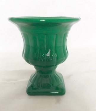 Vaso Cerâmica P Verde Locação SP