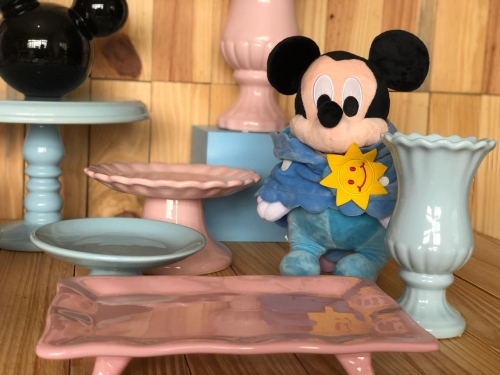 Kit Festa Chá Revelação Mickey e Minnie Baby Locação SP, Imagem 3