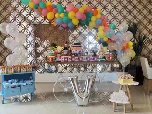 Kit Decoração Mundo Bita Festa de Aniversário Locação SP