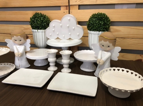 Kit Festa Batizado Branco Menino Locação SP, Imagem 3