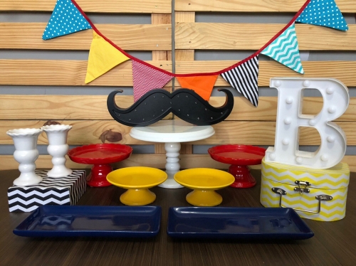 Kit Festa Colorido Bigode Locação SP