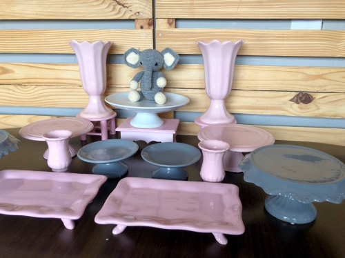 Kit Festa Elefante Cinza e Rosa Locação SP, Imagem 3