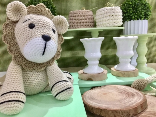 Kit Festa Leão Floresta Chá de Bebê Locação SP, Imagem 3