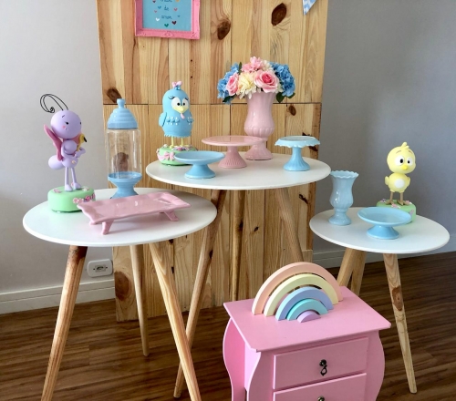 Kit Festa Mini Table Galinha Pintadinha Candy Color Biscuit Locação SP, Imagem 3