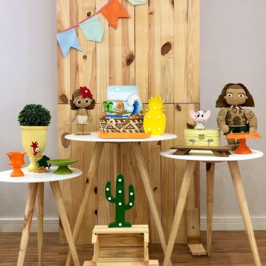 Kit Festa Mini Table Moana Baby Locação SP
