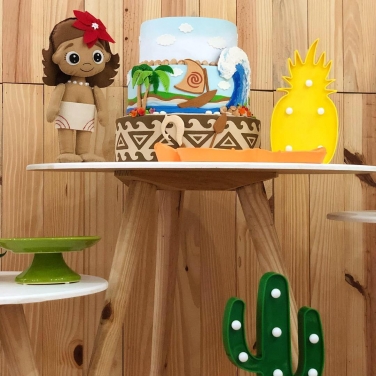 Kit Festa Mini Table Moana Baby Locação SP, Imagem 2