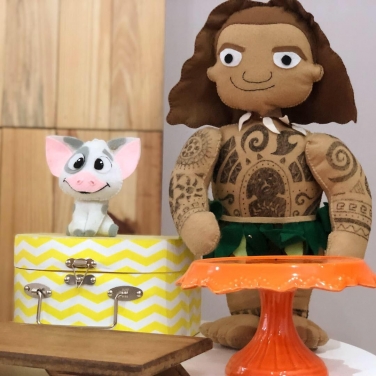 Kit Festa Mini Table Moana Baby Locação SP, Imagem 4