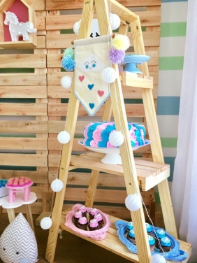 Kit Painel Pallet e Estante Decorativa Locação SP, Imagem 2