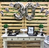Kit Festa Bigode 30 anos Branco e Preto Completa Locação SP, Imagem Thumbnail 1