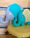 Kit Festa Elefante Chevron Turquesa Locação SP, Imagem Thumbnail 2