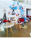 Kit Mesas Painel Criativo e Cômoda Vermelha Festa Locação SP, Imagem Thumbnail 1